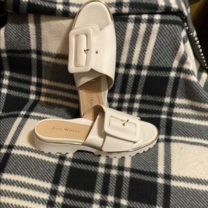 Ron White Women's White Mules